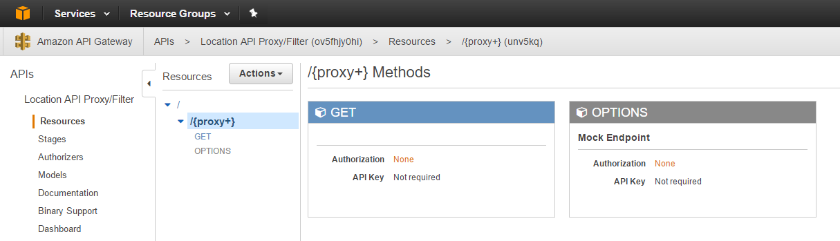API Gateway Config