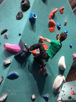 Me at Seattle Bouldering Project